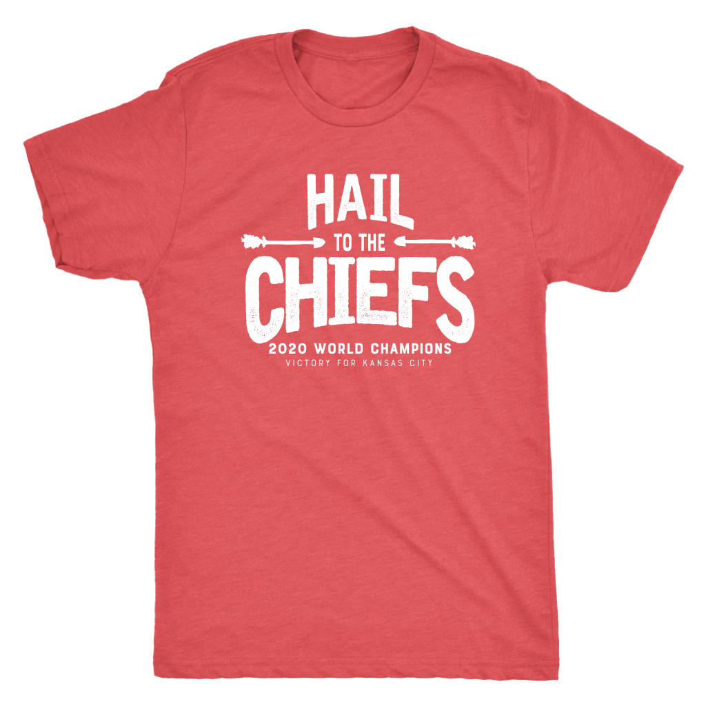 Hail to the Chiefs Mens and Womens Triblend shirt - white lettering – OA  Merch